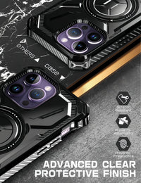 (1/100x Pack) 15 Series Dual Layer Shockproof Magnetic Kickstand iPhone Case