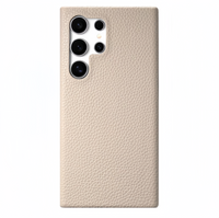 (1/100x Pack) S23 Series Ultra Thin Vegan leather Samsung Case