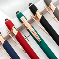 (10/250x Pack) Aluminium 2 in 1 Stylus With BallPoint Pen