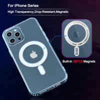 (1/100x Pack) 15/16 Series Magsafe Magnetic Clear iPhone Case