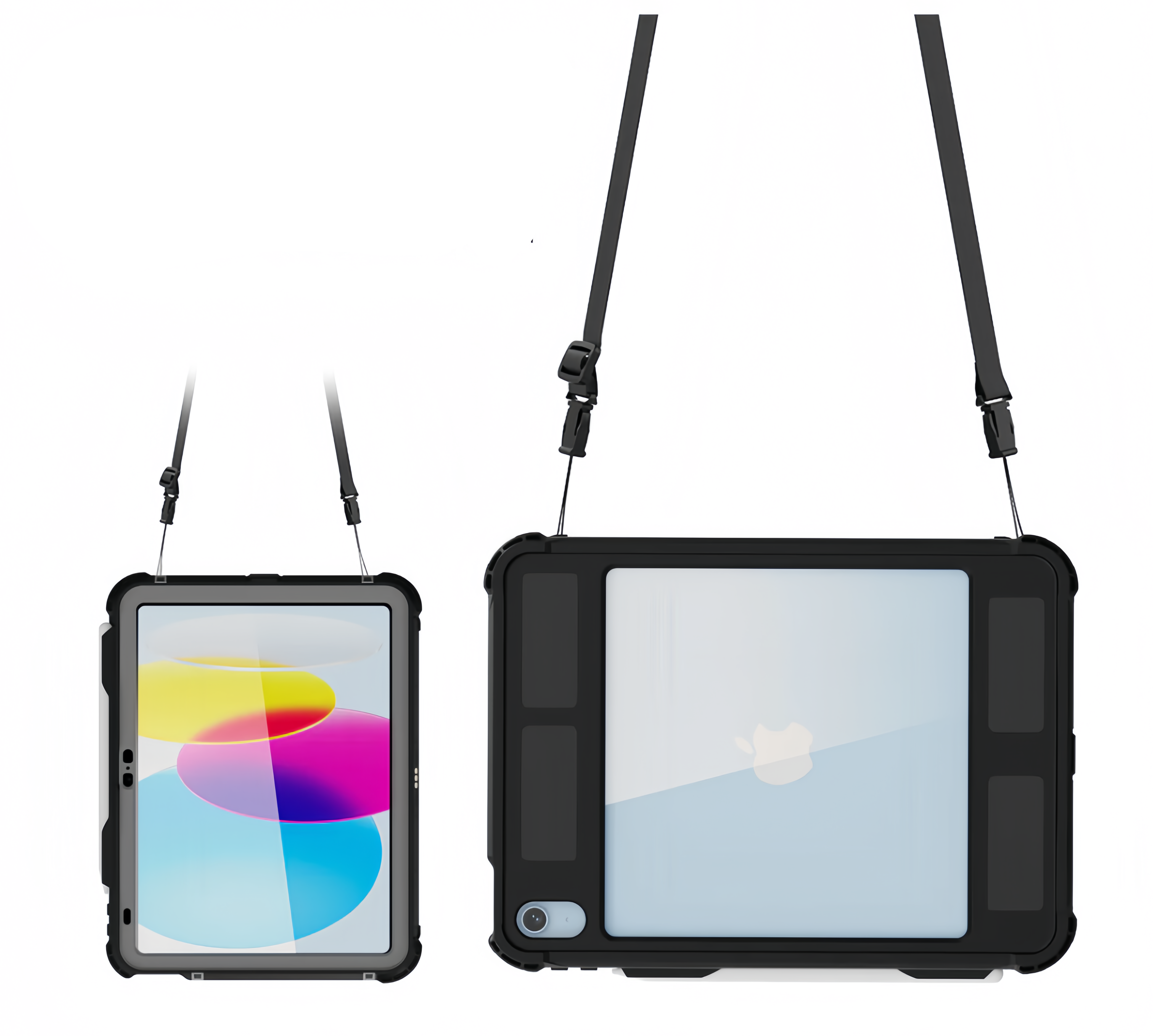 (1/100x Pack) Apple iPad Mini Gen 6, 7 8.3 Inch ShellBox Heavy Duty IP68 Rugged And Waterproof iPad Case