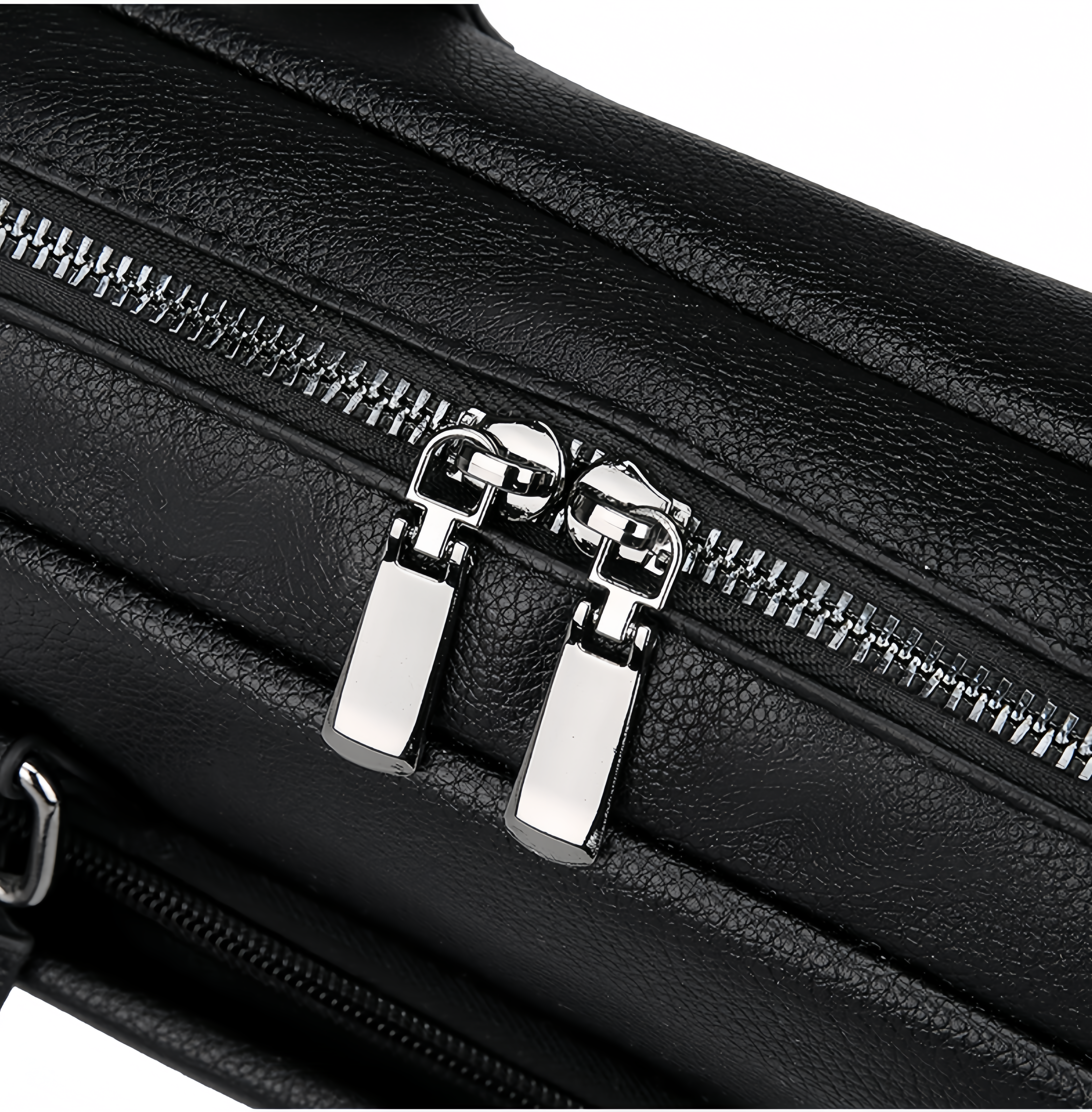 (1/100x Pack) Vegan Leather Modern Business Bag With Detachable Shoulder Strap