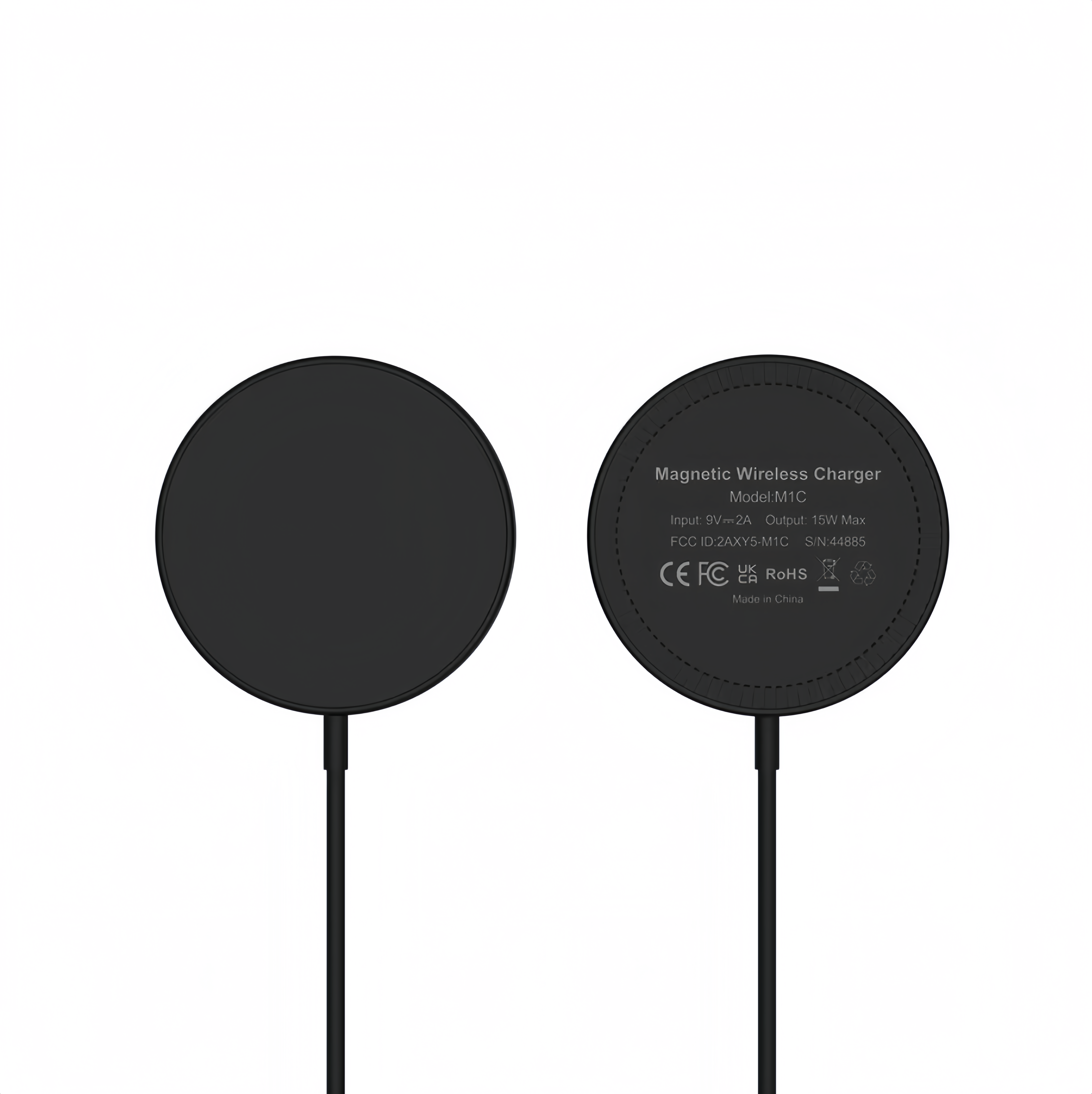 (1/100x Pack) 15W Magnetic Wireless Phone Charging Pad