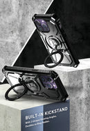 (1/100x Pack) 16 Series Dual Layer Shockproof Magnetic Kickstand iPhone Case