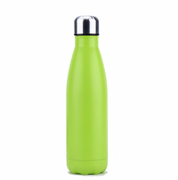 (1/100x Pack) 500ML Solid Colour Stainless Steel Water Bottle
