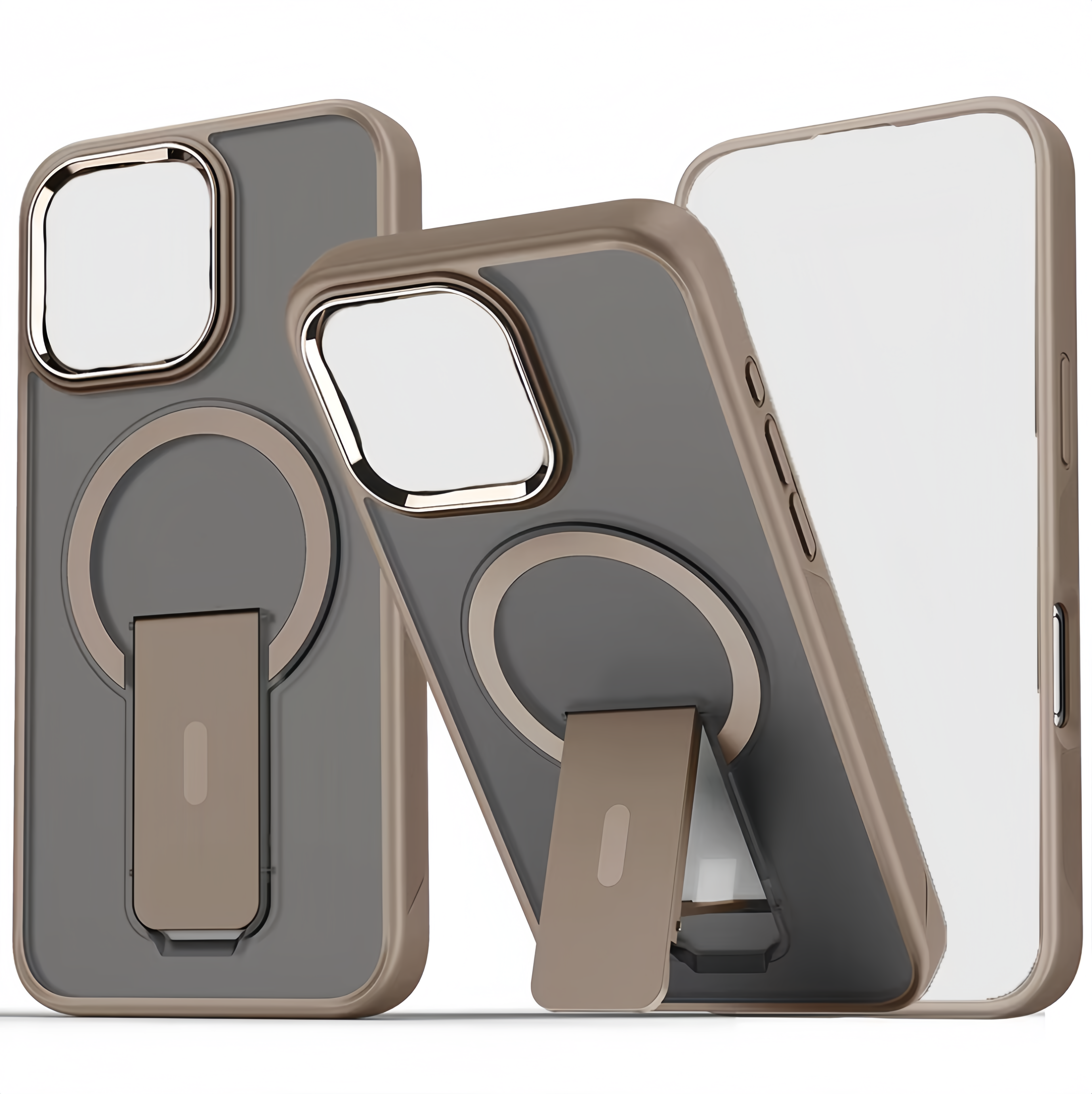 (1/100x) 16 Series Shockproof Anti Slip iPhone Case With Fold Out Stand