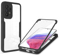 (1/100x Pack) S24 Series Transparent Full Cover Dual Layer Rugged Coloured Bumper Case