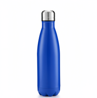 (1/100x Pack) 500ML Solid Colour Stainless Steel Water Bottle
