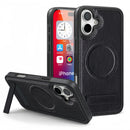 (1/100x) 16 Series Magnetic Luxury Vegan Leather iPhone Case With Stand