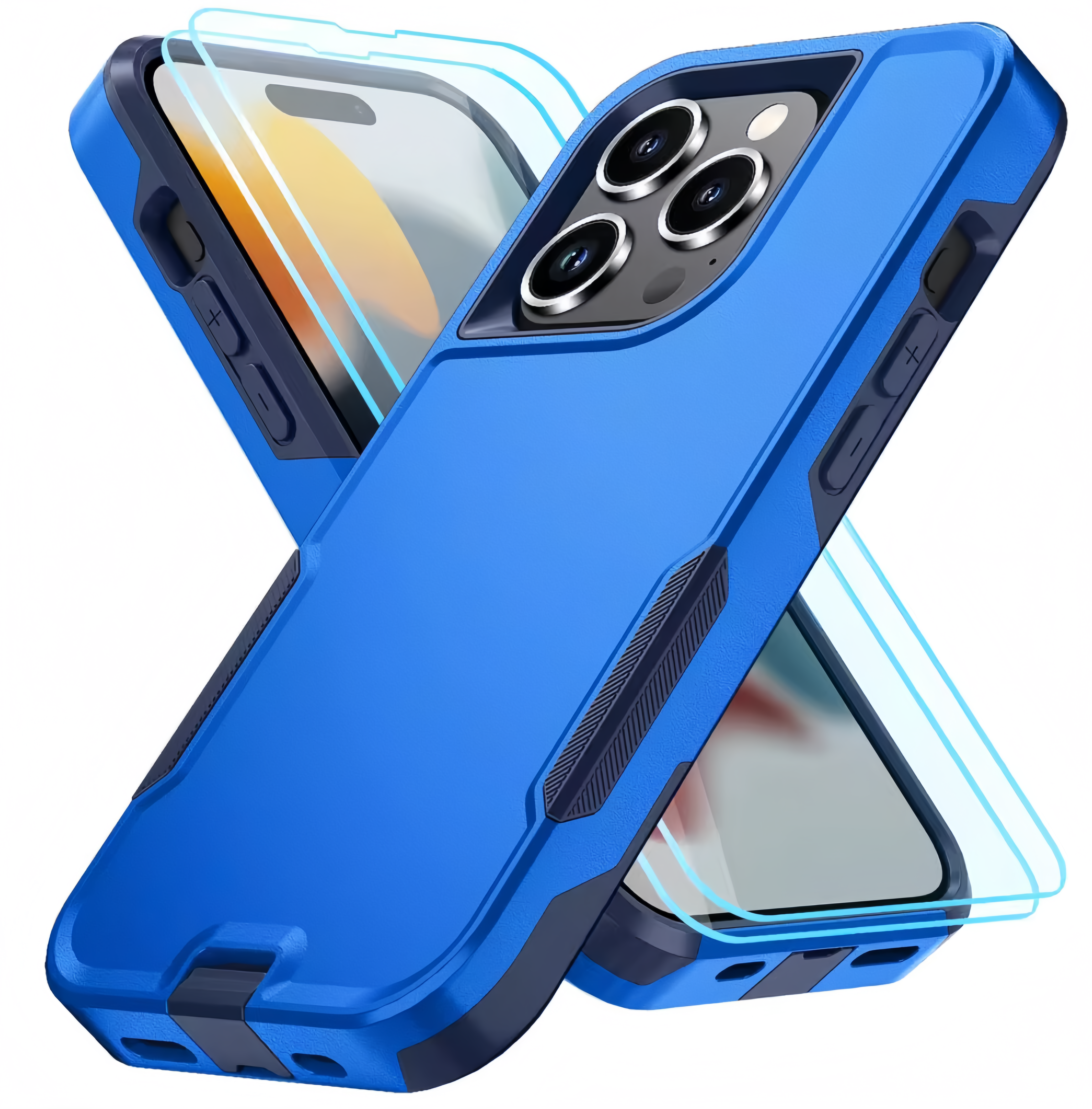 (1/100x Pack) 15 Series Shockproof Heavy Duty Magsafe iPhone Case