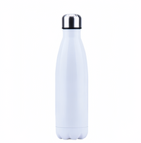 (1/100x Pack) 500ML Solid Colour Stainless Steel Water Bottle