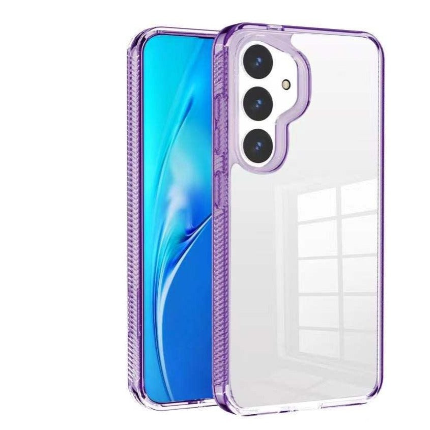 (1/100x Pack) S24 Series Transparent Shockproof Coloured Bumper Case