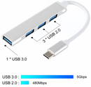 (1/250x Pack) 4 Port Multi Usb Hubs Docking Station 3.0 USB