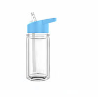 (1/100x Pack) 500ML Snow Globe Plastic Tumbler