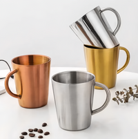 (1/100x Pack) 300ML Stainless Steel Drinking Mug