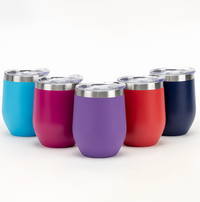 (1/100x Pack) 350ML Double Insulated Stainless Steel Travel Mug