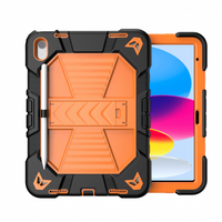 (1/100x Pack) Apple Generation 10, 11 Heavy Duty Grade iPad Case With Max Guard Handle/Grip