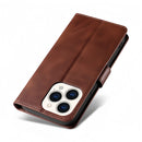 (1/100x Pack) iPhone 15 Series Flip Wallet Vegan Leather Case