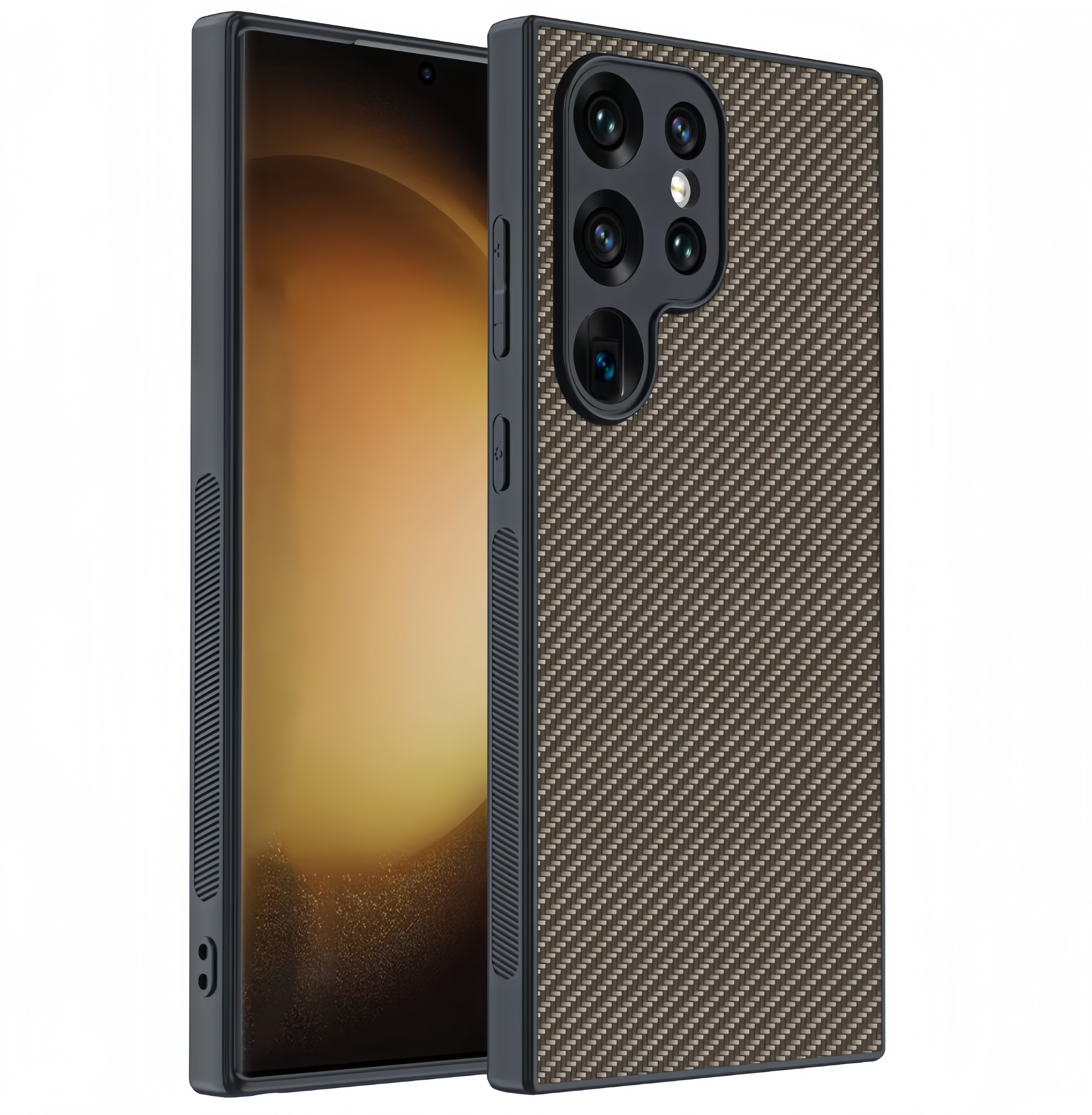 (1/100x Pack) S24 Series Ultra Thin Carbon Fibre Samsung Case