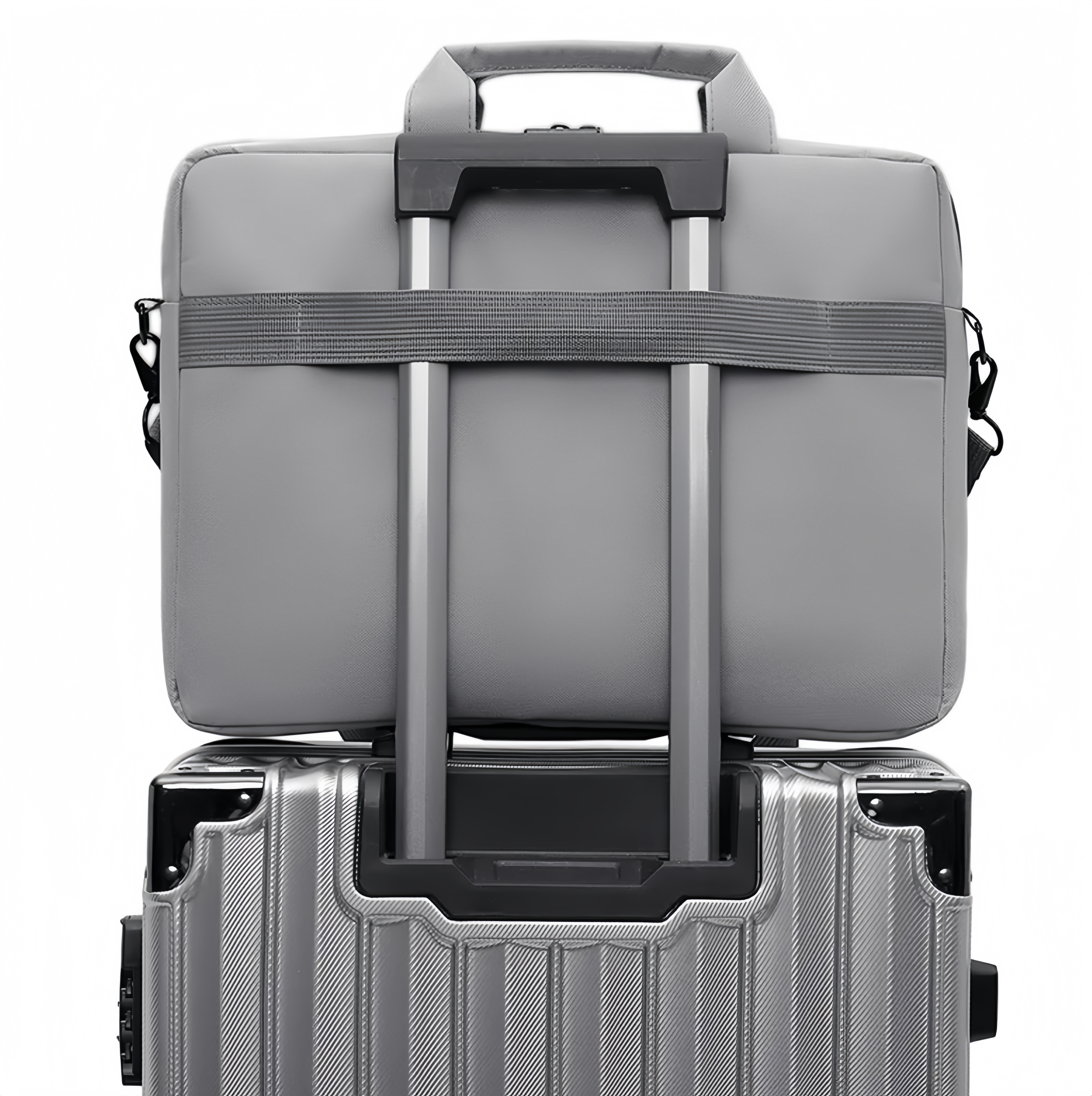 (1/100x Pack) Corporate Travel Laptop Brief Bag with Shoulder Strap