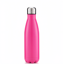 (1/100x Pack) 500ML Solid Colour Stainless Steel Water Bottle