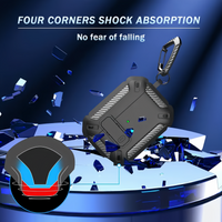 (1/100x Pack) Rugged Shockproof AirPod Case With Keychain For AirPods Pro 2nd And Airpod Gen 3