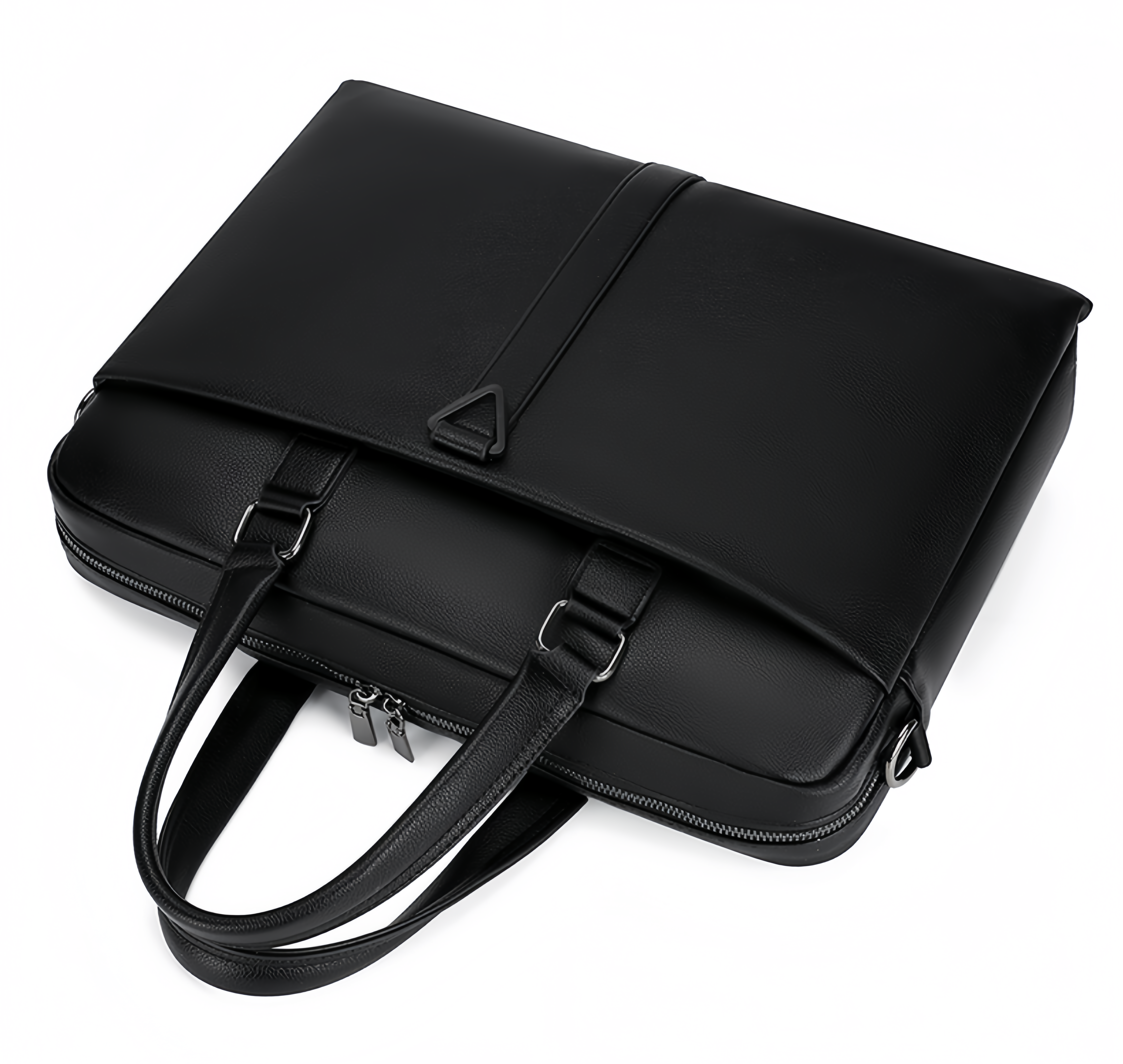 (1/100x Pack) Vegan Leather Modern Business Bag With Detachable Shoulder Strap