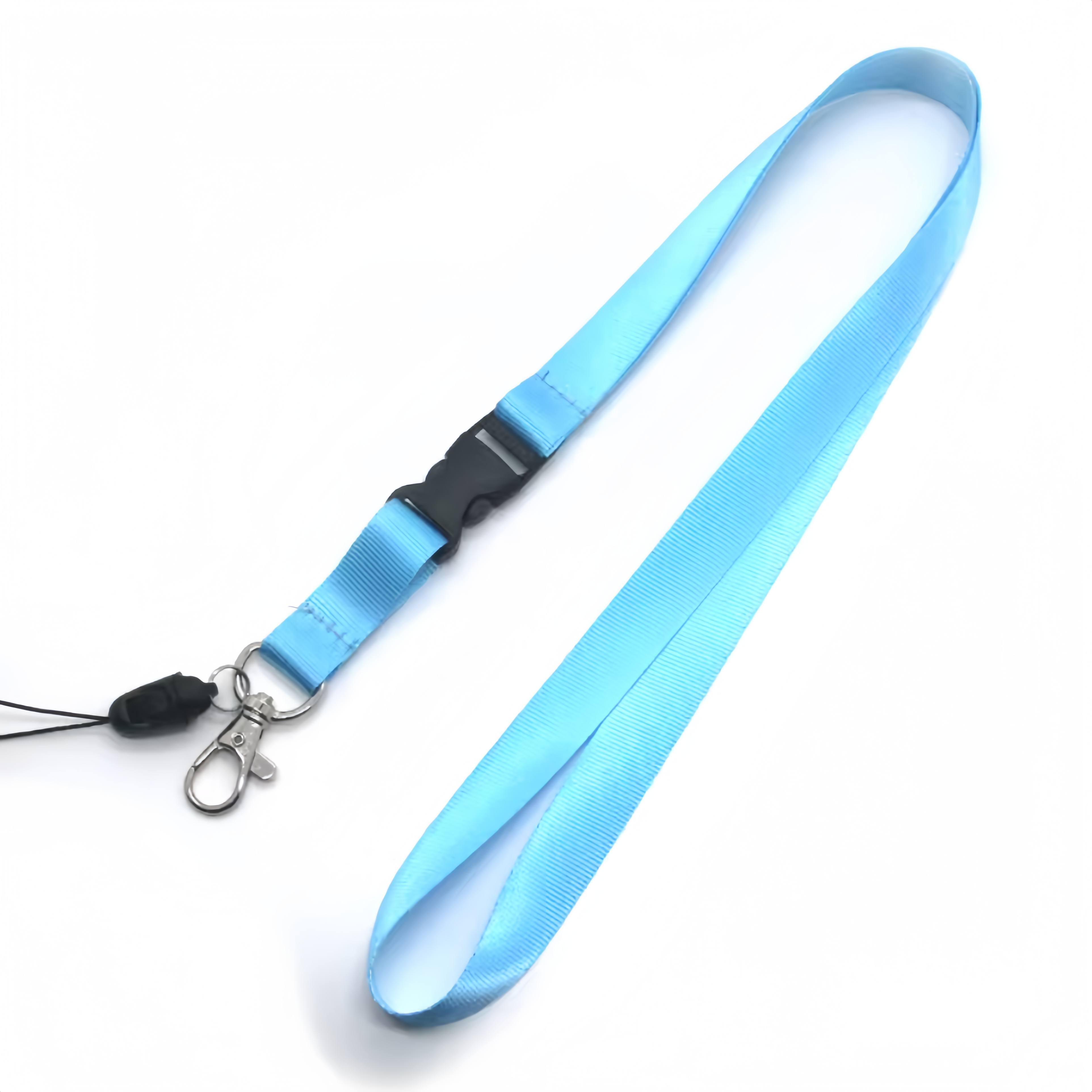 (25/500x Pack) Solid Colour/Custom Logo Keychain Lanyard