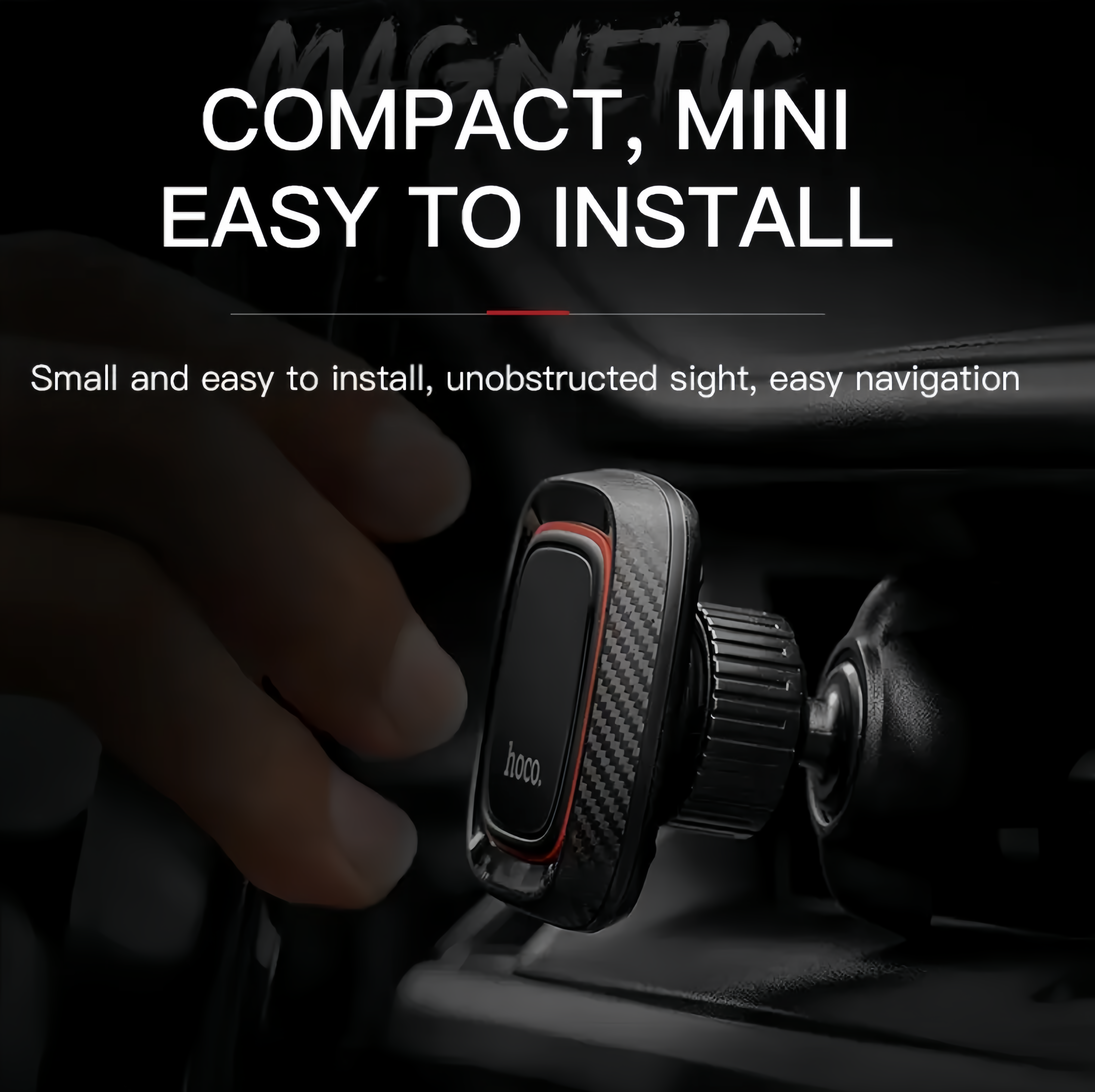 (1/100x Pack) HOCO Magnetic Air Vent Phone Mount