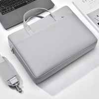 (1/100x Pack) Innovative Vegan Leather WaterProof Laptop Bag With Shoulder Strap