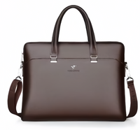 (1/100x Pack) Luxury Business Style Vegan Leather Laptop Case