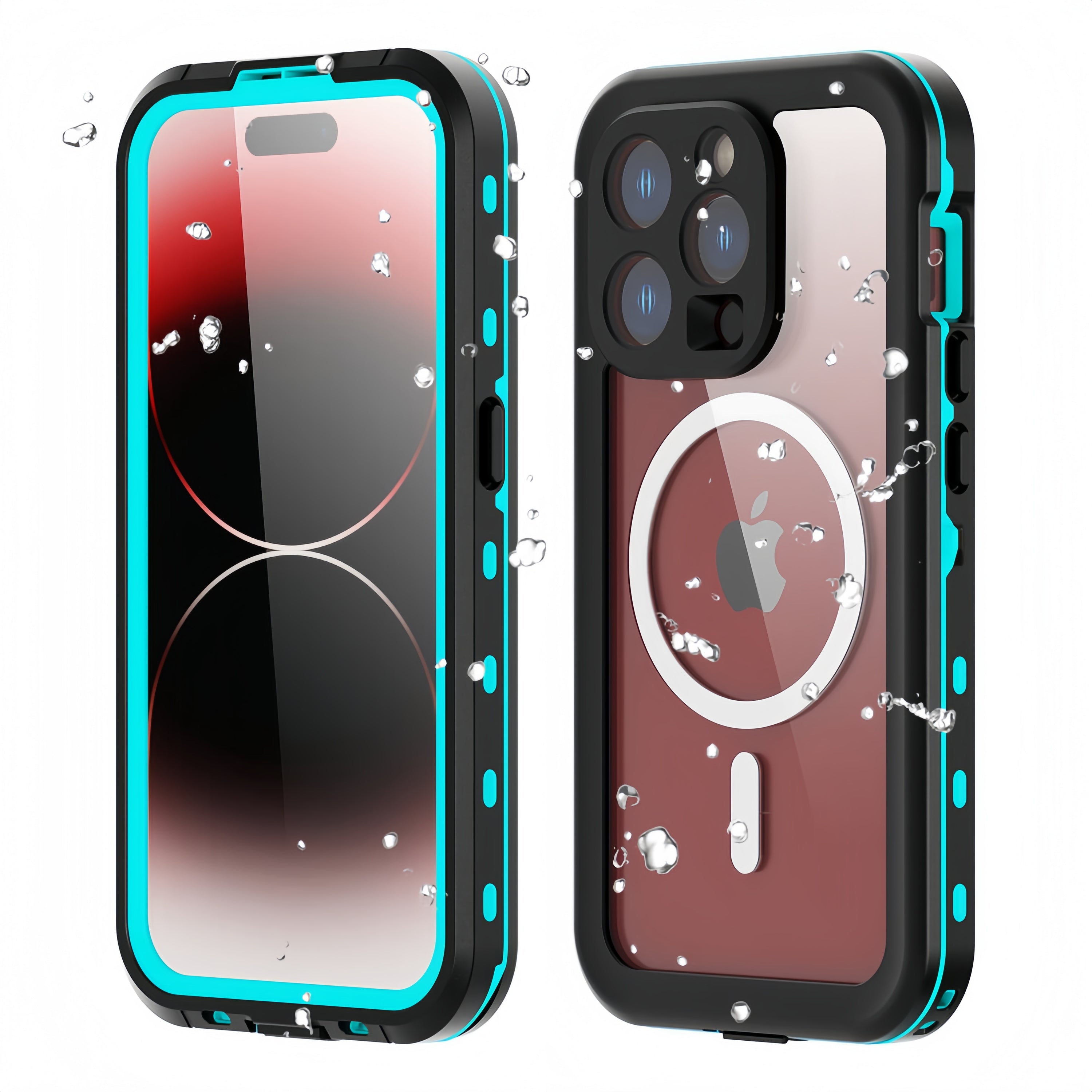 (1/100x Pack) 16 Series Shellbox Heavy Duty IP68 MagSafe Shock And Waterproof Phone Case