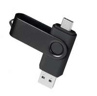 (1/100x Pack) 64/128GB 2 In 1 USB - Type C Key Flash Drive