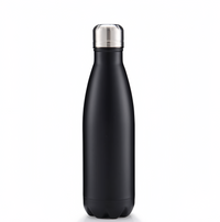 (1/100x Pack) 500ML Solid Colour Stainless Steel Water Bottle