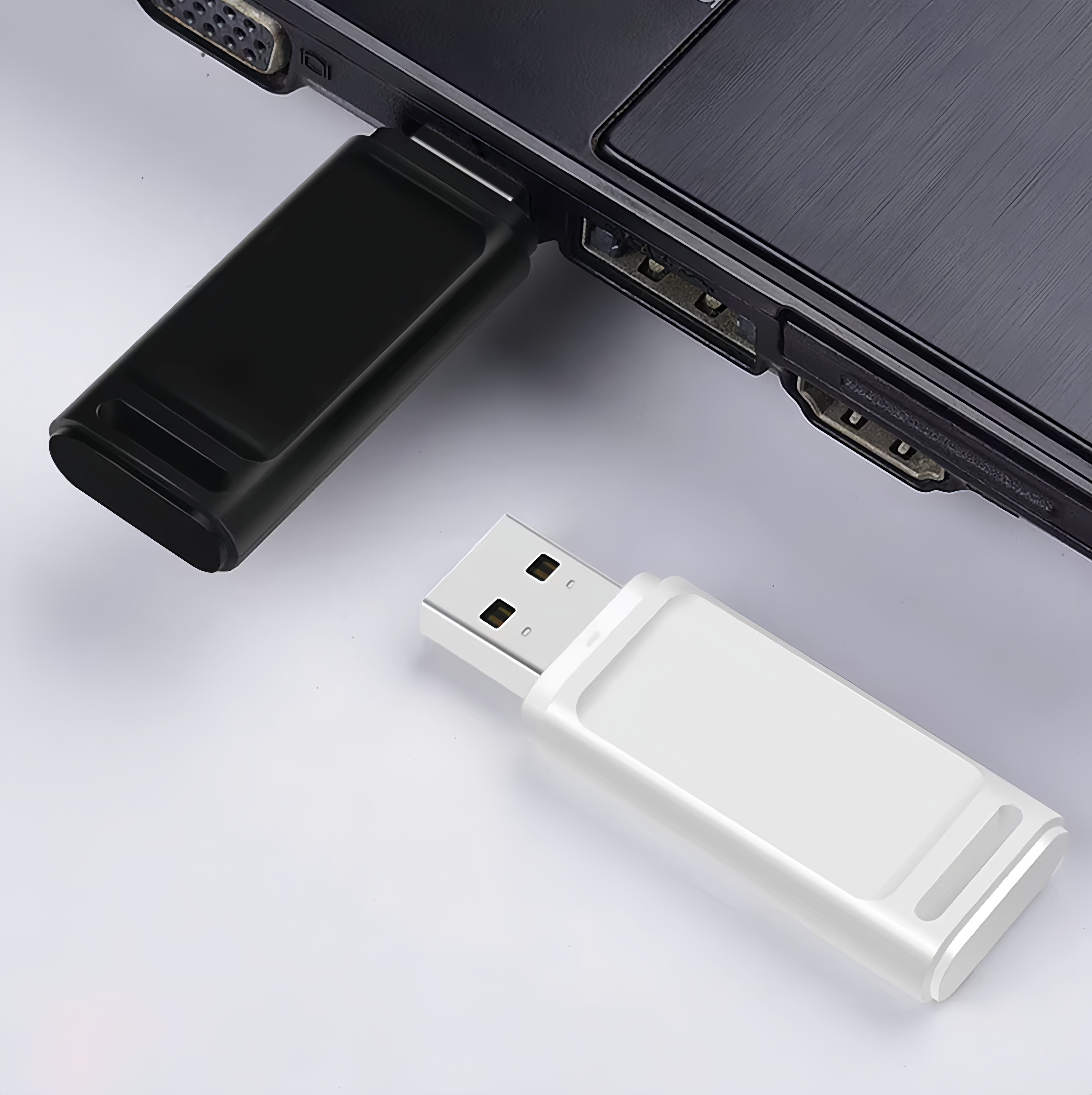 (1/100x Pack) 8/16/32GB USB Flash Drive With Case & Cap