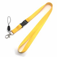 (25/500x Pack) Solid Colour/Custom Logo Keychain Lanyard