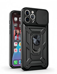 (1/100x Pack) 15 Series Trade Heavy Duty iPhone Case With Ring Stand