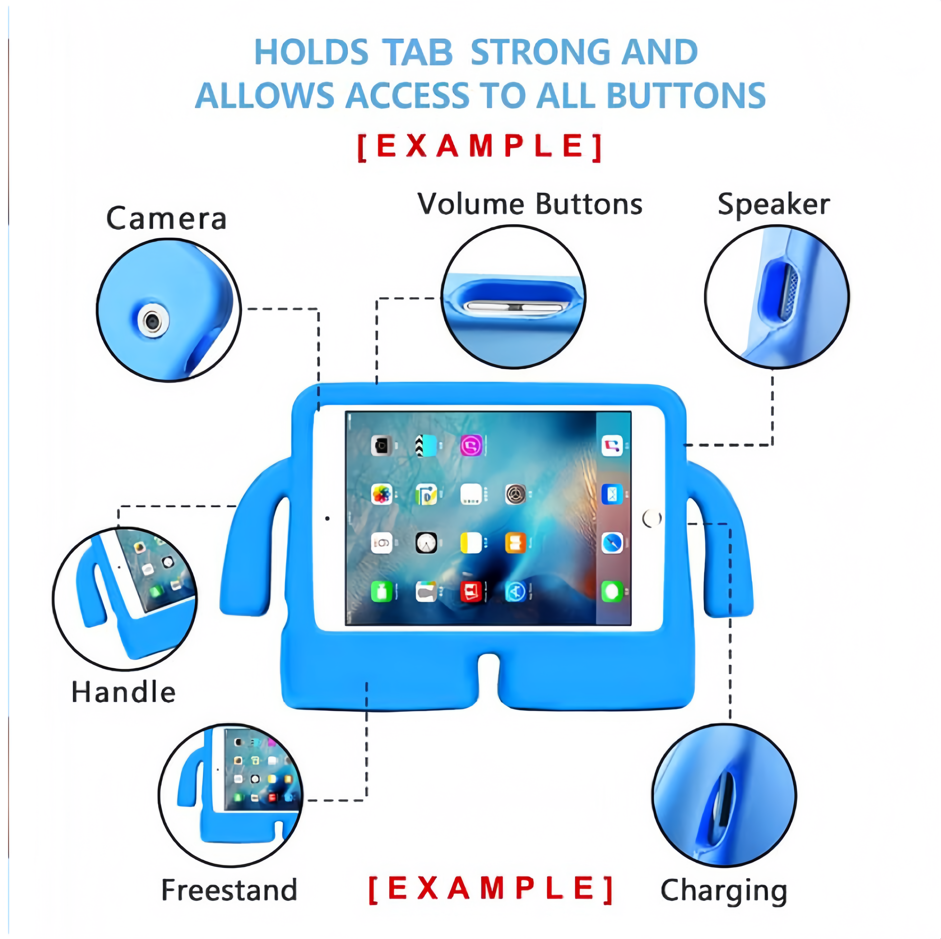 (1/100x Pack) Apple iPad Pro Gen 7 11, 13 Inch Soft Protective Shockproof Stand Heavy Duty Cover For Children