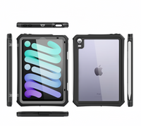 (1/100x Pack) Apple iPad Mini Gen 6, 7 8.3 Inch ShellBox Heavy Duty IP68 Rugged And Waterproof iPad Case