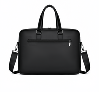 (1/100x Pack) Vegan Leather Modern Business Bag With Detachable Shoulder Strap