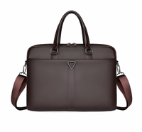 (1/100x Pack) Vegan Leather Modern Business Bag With Detachable Shoulder Strap