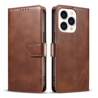 (1/100x Pack) iPhone 15 Series Flip Wallet Vegan Leather Case
