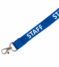 (50/1000x Pack) Pre Printed STAFF Lanyard