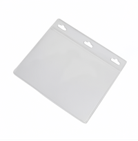(50/1000x Pack) 80 x 100mm Clear Landscape Soft ID Holder For Lanyard