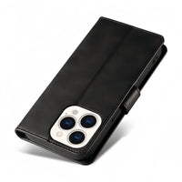 (1/100x Pack) iPhone 15 Series Flip Wallet Vegan Leather Case