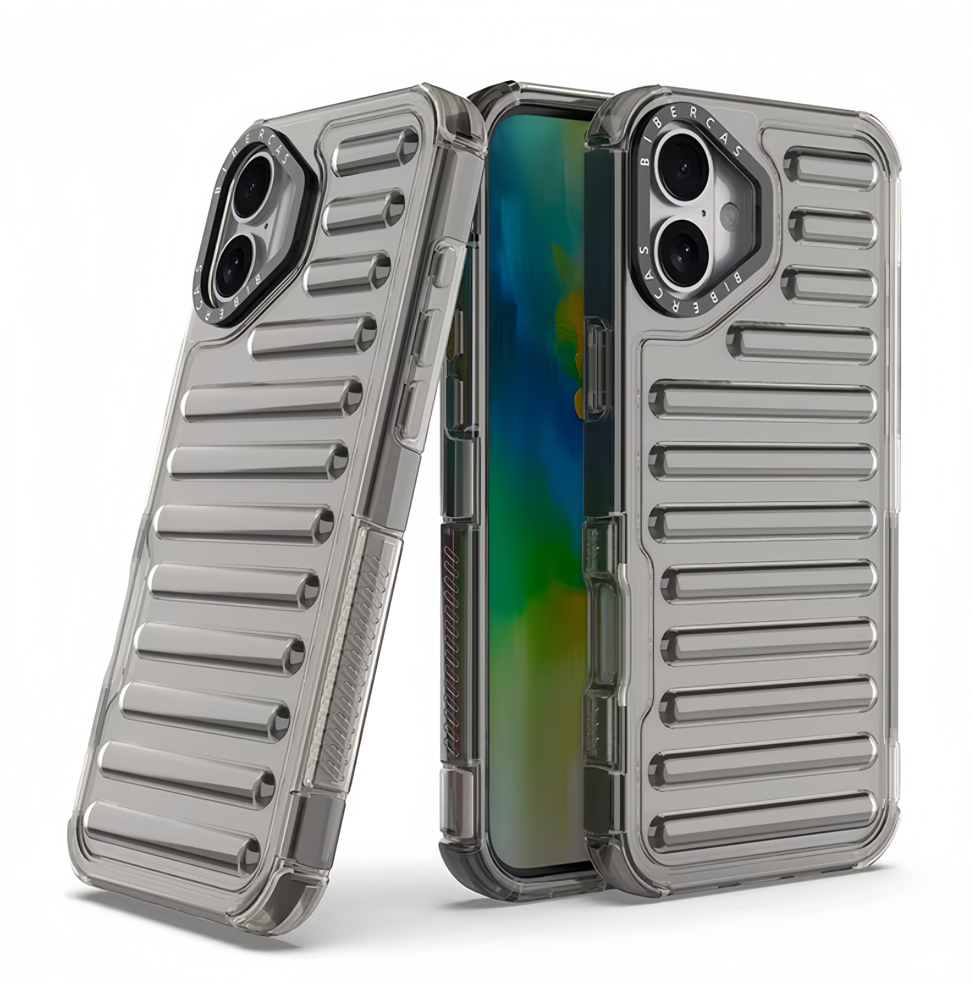 (1/100x Pack) 16 Series Transparent TPU Shockproof iPhone Case