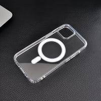 (1/100x Pack) 15/16 Series Magsafe Magnetic Clear iPhone Case