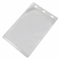 (50/1000x Pack) A6 105 x 148mm Clear Portrait Soft ID Holder For Lanyard