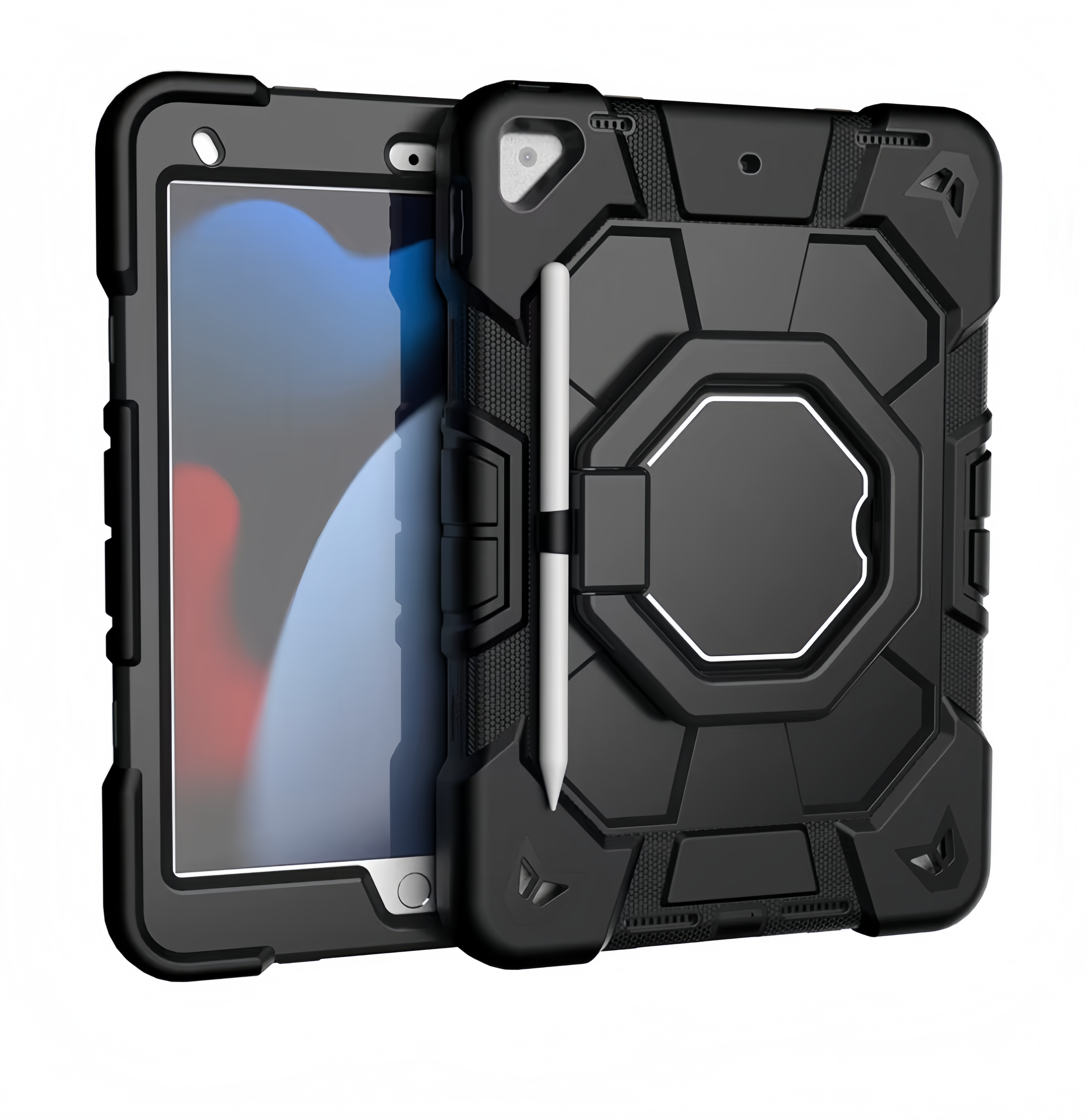 (1/100x Pack) Apple iPad Pro Gen 7 11 Inch Heavy Duty Grade iPad Case With Max Guard Handle/Grip