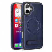 (1/100x) 16 Series Magnetic Luxury Vegan Leather iPhone Case With Stand